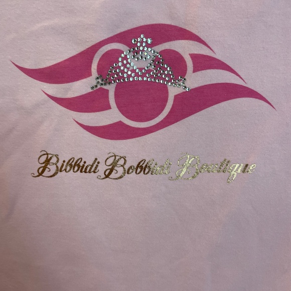 Disney Cruise Line Bibbidi Bobbidi Boutique Best Day Ever High Low T-shirt Sz SM - Picture 2 of 4